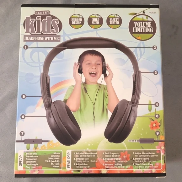 2 x Kids Headphones w/mic. - Picture 3 of 16